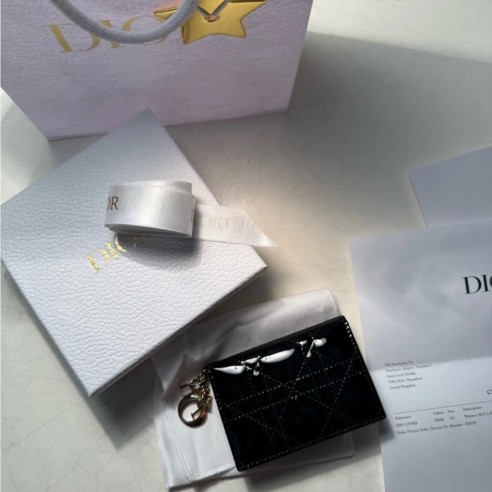 Mini Lady Dior Gardenia Wallet